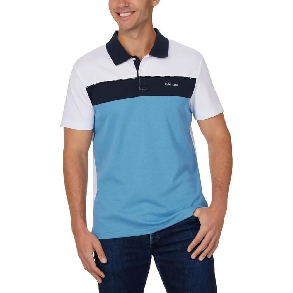 Calvin Klein Polo Shirt Men's Lifestyle Classic Fit Top Small